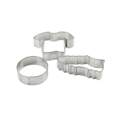 Image de Lot de 3 emporte pièces thème Football en acier Zenker Spécial ref 44868