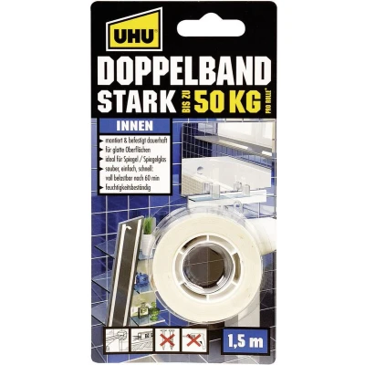 Afbeelding van UHU 46855 Dubbelzijdige tape (l x b) 1.5 m 19 mm 1 stuk(s)