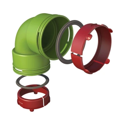Afbeelding van Ubbink AE34C bocht 90 graden set 0188599