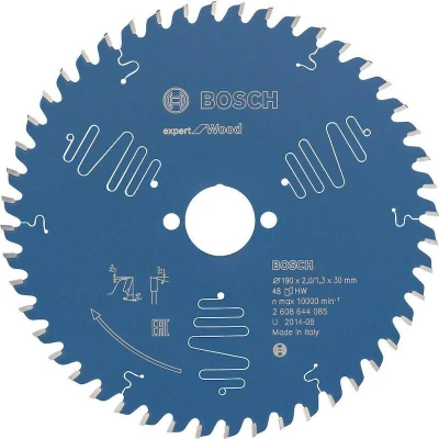 Image de BOSCH 2608644085 lame de scie circulaire Expert pour le bois, 190 x 30 2 mm, 48T
