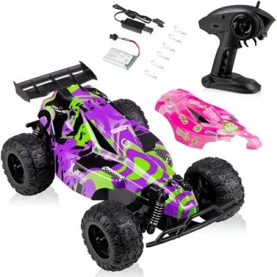 Afbeelding van Overmax X Clash RC Auto 25 km/u Bereik tot 100m Inclusief 2 Batterijen Schokabsorptie Carrosseriedesigns