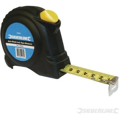 Afbeelding van Silverline Zelf vergrendelende rolmaat 8 m x 25 mm