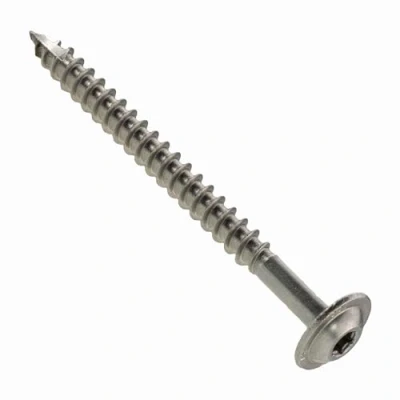 Afbeelding van Set van 25 platte kopschroeven 5 x 100 mm roestvrij staal A2 ETA goedgekeurd, gedeeltelijke schroefdraadlengte 60