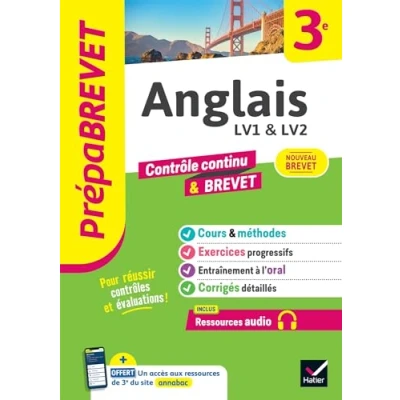 Afbeelding van PREPABREVET ANGLAIS 3E NOUVEAU BREVET 2025 COURS