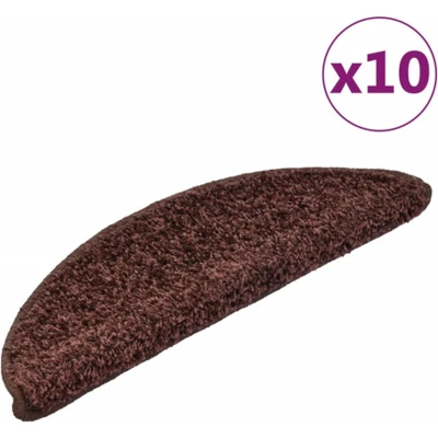 Afbeelding van Trapmatten 10 st 56x20 cm bruin