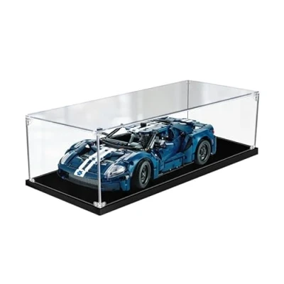 Afbeelding van Transparante vitrine voor Lego 42154 Technic 2022 Ford GT stofdicht verzamelmodellen (alleen vitrine) (2 mm)