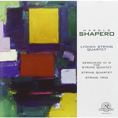 Afbeelding van Lydian String Quartet Shapero: / Serenade for Quintet Trio (CD)