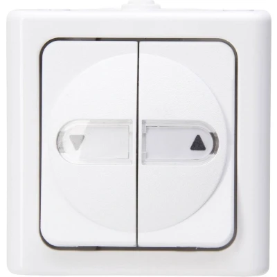 Afbeelding van Kopp 561502005 BlueElectric Compleet Jaloezie schakelaar spatwaterdicht Arctisch wit 1 stuks