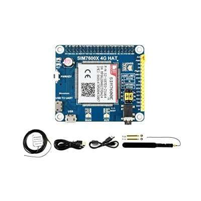 Afbeelding van Waveshare 4G/3G/2G/GSM/GPRS/GNSS hoed voor Raspberry Pi 4 Jetson Nano Based on SIM7600E H ondersteunt LTE CAT4 Downlink gegevensoverdracht