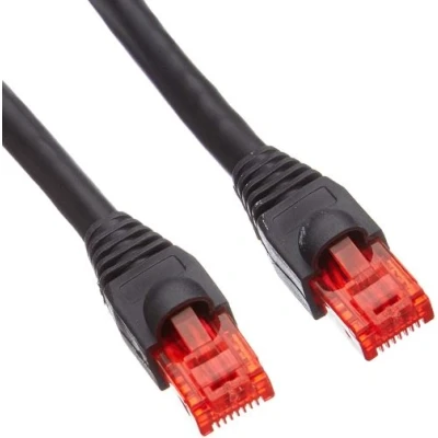 Image de Wentronic 55439 Goobay Cat 6 Câble Patch extérieur en polyéthylène UTP, Noir 75 m