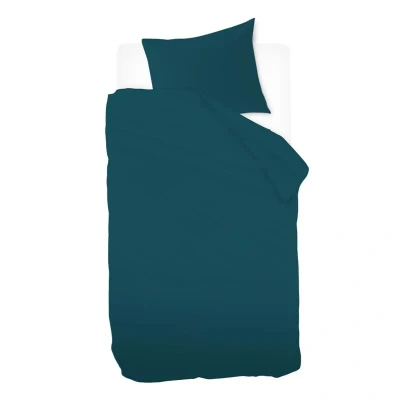 Afbeelding van Snoozing Sade Dekbedovertrek Eenpersoons 140x200/220 cm Turquoise