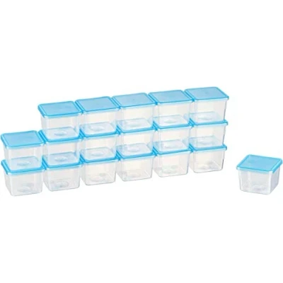 Afbeelding van MiraHome Kigima Set van 18 minidiepvriesdozen, 0,08 l, rechthoekig, 5 x 4 cm