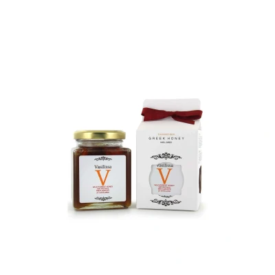 Afbeelding van Honing met goji bes Griekenland 250g Vasilissa (vloeibaar)