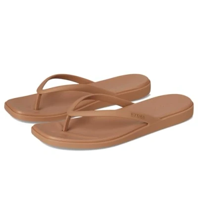 Afbeelding van Crocs Miami teenslippers voor dames, melkchocolade, 36 EU, 34/35 EU