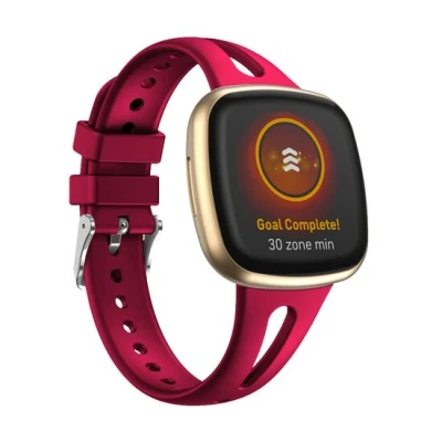 Afbeelding van Fitbit Versa 3 &amp; 4 / Sense 1 2 Sportbandje druppel design Small Rood