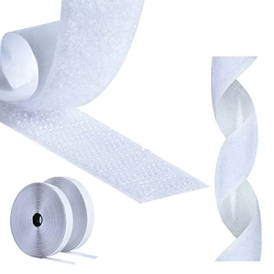 Afbeelding van AiQInu klittenband, dubbelzijdig, 5 m, zelfklevend, 20 mm, sterke plakbanden voor huishouden, knutselen en handwerk