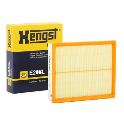 Afbeelding van HENGST Filter E206L Luchtfilter 58 212 254 insert VOLKSWAGEN: GOLF 2, Passat B5 GP Estate, Saloon, AUDI: A6 C5 Avant