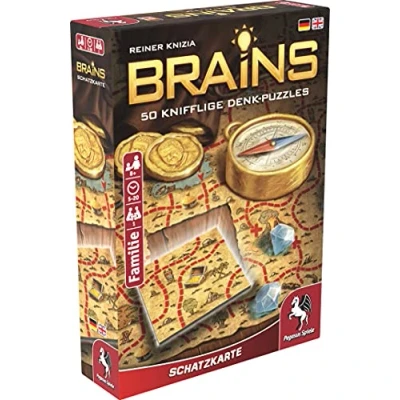 Afbeelding van Brains Schatzkaart (spel): 50 knifflige Denk puzzels