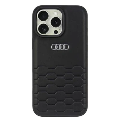 Afbeelding van Audi Kunstlederen iPhone 16 Pro Max 6,9&quot; czarny/zwart hardcase AU TPUPCIP16PM GT/D2 BK (Apple Max), Smartphonehoes, Zwart