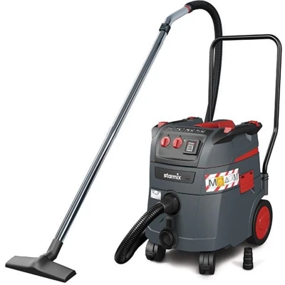 Afbeelding van Starmix iPulse M 1635 Safe Plus Bouwstofzuiger met rijbeugel 1600W klasse 35L 018638