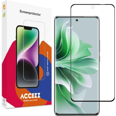 Afbeelding van Accezz Screenprotector Geschikt voor Oppo Reno 11 Gehard Glass Full Cover