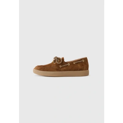 Afbeelding van Paul Green Chaussures à lacets pour femme 1185 008 en cuir suédé marron, 36 EU