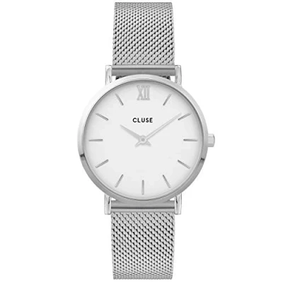Afbeelding van Cluse Minuit Mesh White, Silver Colour