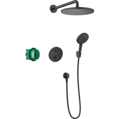 Afbeelding van Hansgrohe Raindance select s HG Shower Set compl. inb. Croma 280SMZ m.zwart