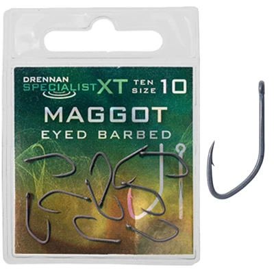 Afbeelding van Drennan Specialist XT Maggot Eyed Barbed Maat : 10