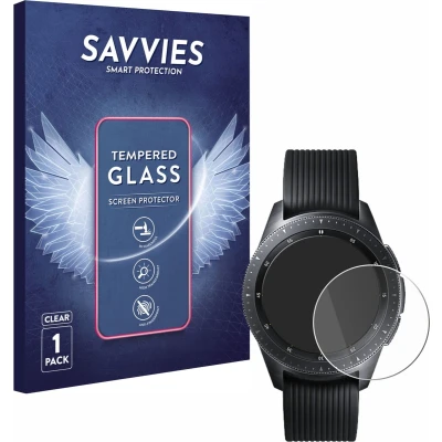 Afbeelding van Savvies Glas Screenprotector voor Samsung Galaxy Watch (42 mm) Gehard Beschermglas 9H
