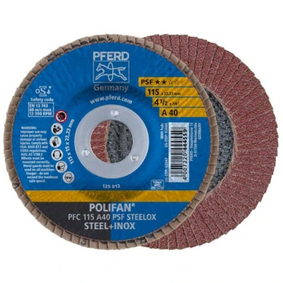 Afbeelding van PFERD 67744115 PFC 115 A 40 PSF STEELOX Lamellenschijf Diameter mm Boordiameter 22.23 RVS, Staal 10 stuk(s)