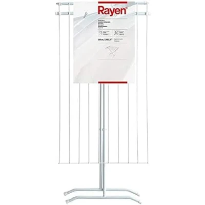 Afbeelding van Rayen Stalen droogrek 10 m wasrek opvouwbaar voor binnen en buiten 90 x 53,5 82 cm