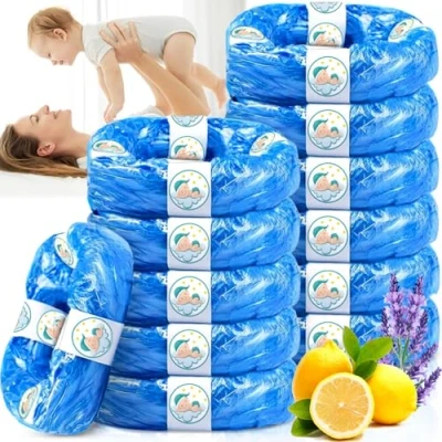 Afbeelding van ZPQAODI 12 stuks navulverpakkingen voor luieremmer, geurend, uitstekende afdichting, compatibel met Tommee Tippee Sangenic Tec Simplee Twist