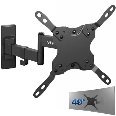 Afbeelding van VIVO MOUNT VW06 Full Motion muurbeugel voor 13 tot 42 inch platte plasmaschermen, VESA houder, kantel en zwenkbaar, zwart