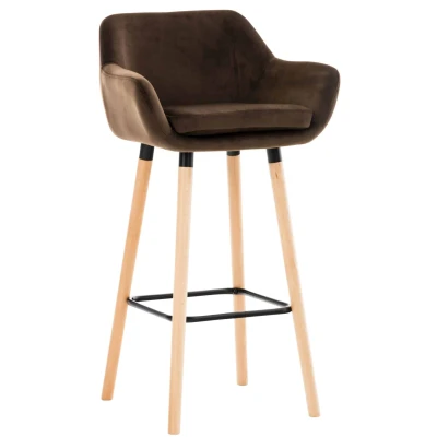 Afbeelding van Barkruk Savitaipale Velvet, Bruin