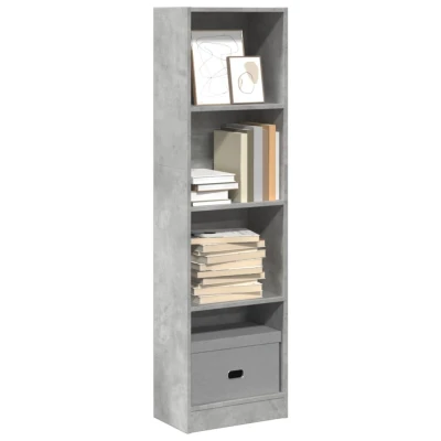Afbeelding van vidaXL Boekenkast 40x24x143 cm bewerkt hout betongrijs
