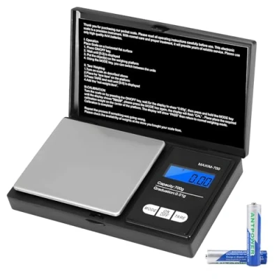Image de Vinabo balance de précision 700 g/0,01 g, portable pour bijoux, 0,01 Digital Pro Pocket, avec écran LCD et 7 unités, fonction Tara, cuisine, café, médicaments