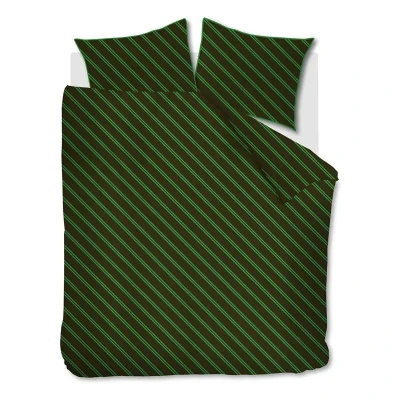 Afbeelding van vtwonen Diagonal dekbedovertrek Lits Jumeaux 240x200/220 Groen