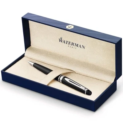Afbeelding van Waterman Expert Matt Black CT Balpen Kleur: Zwart De Vulpenwereld