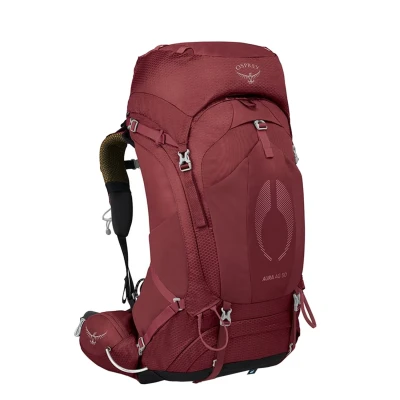 Afbeelding van Osprey Aura AG 50 WXS/S berry sorbet red backpack