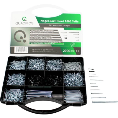 Afbeelding van Quadrios 2103SA044 Assortiment nagels Inhoud 2000 stuk(s)