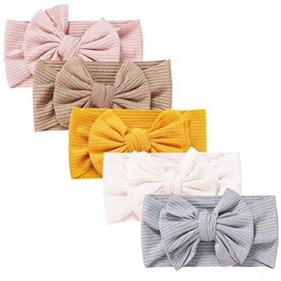 Afbeelding van DRESHOW 5 stuks haarlinten voor baby&#039;s, meisjes, haarband, accessoires, baby, kinderen, tulband, haarband