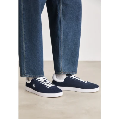 Afbeelding van Lacoste Baseshot Sneakers laag, Heren, Maat: 41, Navy/white Leer en imitatieleer