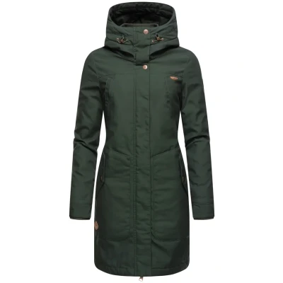 Afbeelding van Ragwear Jannisa Winterjas, Dames, Maat: XS, Dark olive