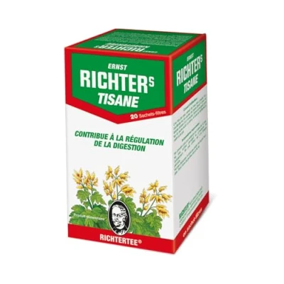 Image de Lot de 2 boîtes Tisane infusion Ernst Richter 40g 100% à base plantes naturelles x 20 sachets filtres 2g