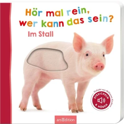 Afbeelding van Hör mal rein, wer kann das sein Im Stall