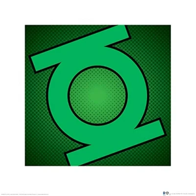 Afbeelding van Green Lantern Logo Print 40x40cm