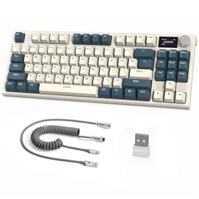 Afbeelding van ATTACK SHARK RGB K86 Gaming Toetsenbord Wit