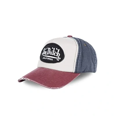 Afbeelding van Von Dutch Jack Red Baseball Cap voor heren, Wit.