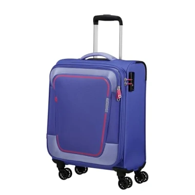 Afbeelding van American Tourister Pulsonic Spinner 55 EXP soft lilac Zachte koffer